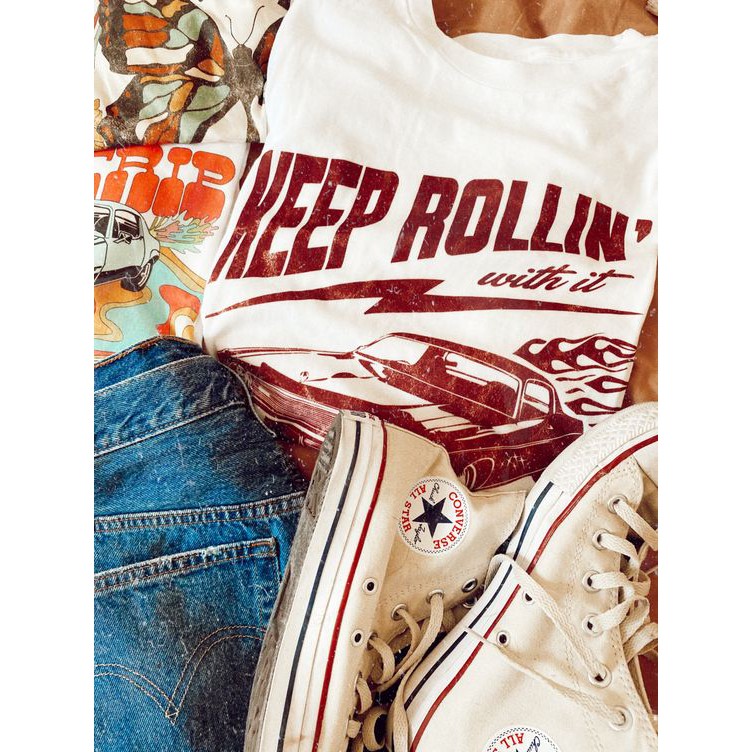 Keep Rollin T-shirt | crbn_cloth | cirebon cloth