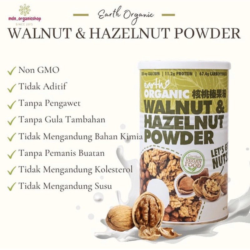

Organic Walnut Hazelnut Powder 500g