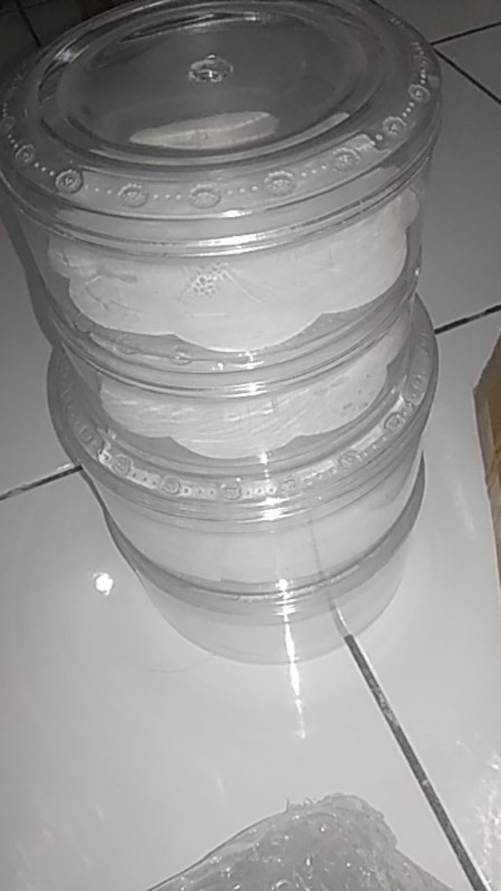 (cod) Toples Mika Bulat Surya Plast / Toples Kue Kering Lebaran Murah 250 500 Gram