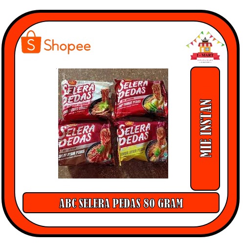 

ABC MIE SELERA PEDAS 80 GRAM ALL VARIAN MURAH DAHSYAT