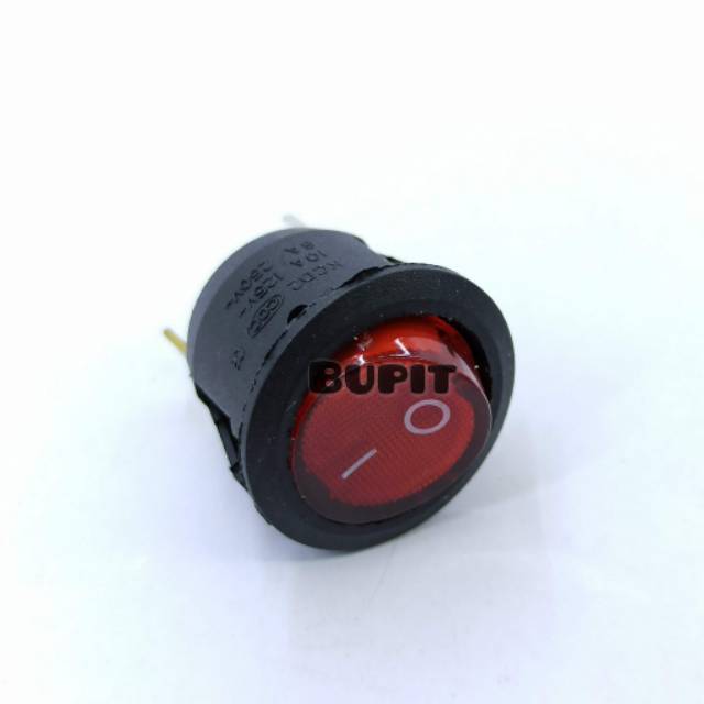 Saklar Rocker Bulat 3pin On Off 19mm Lampu