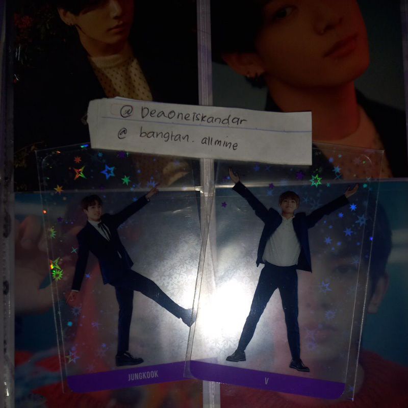 (condi by dm) photocard pc festa 2017 taehyung jungkook bts official bundle taekook