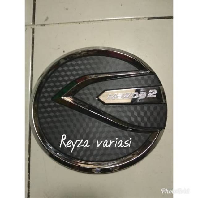 Tank Cover Mazda2 / Mazda 2 Hitam Carbon