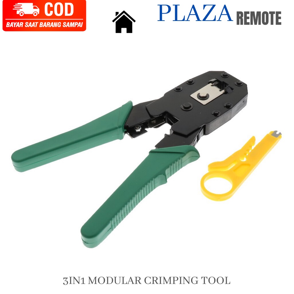 Tang crimping Tool 3 Hole Tang Lan RJ45 RJ11 RJ 45 Networking Standar Murah