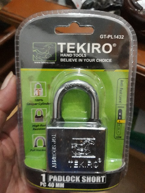 Tekiro Gembok 40 Mm Leher Pendek  Keep Soligen