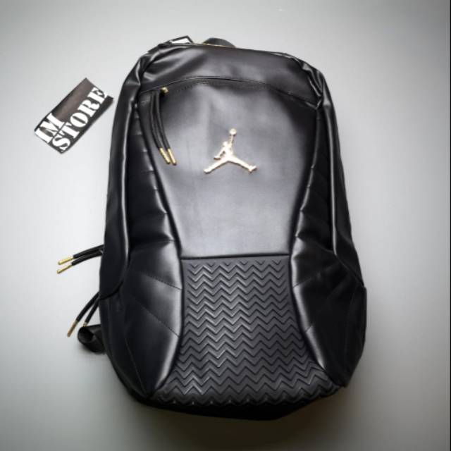 air jordan leather backpack