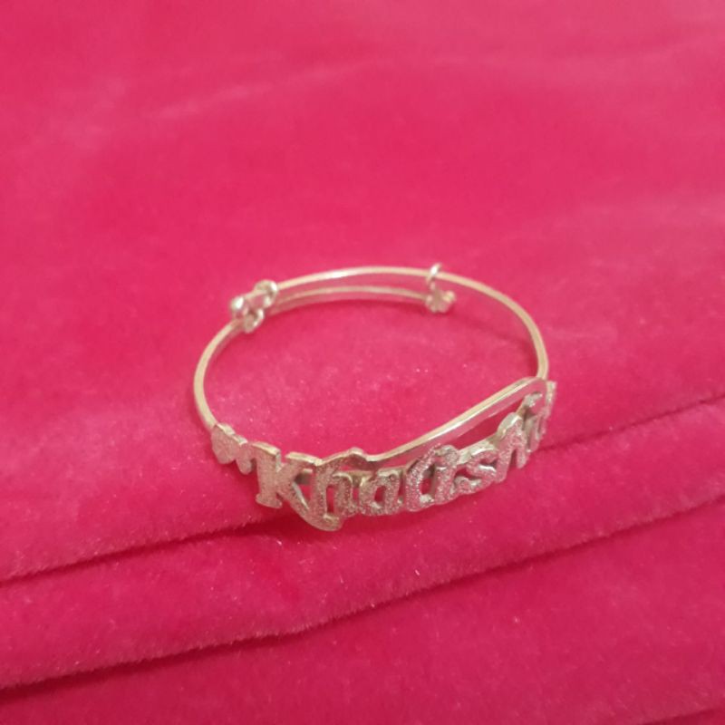 gelang nama Perak Asli