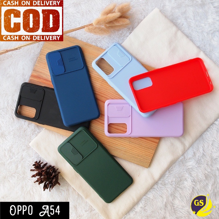 Oppo A95 A74 4G 5G A15 A15s 2021 Oppo A76 / A96 2022 Oppo A53 / A33 2020 A9 A5 2020 Oppo A11K A12 A5S A7 Slide Case Camera Push Pull Baby Softcase Rubber Matte Candy Silicone Sliding Casing