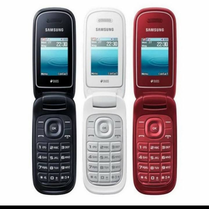 Handphone Samsung Caramel 1272 Flip Hp Jadul Samsung 1272 HP MURAH BAHASA INDONESIA-4