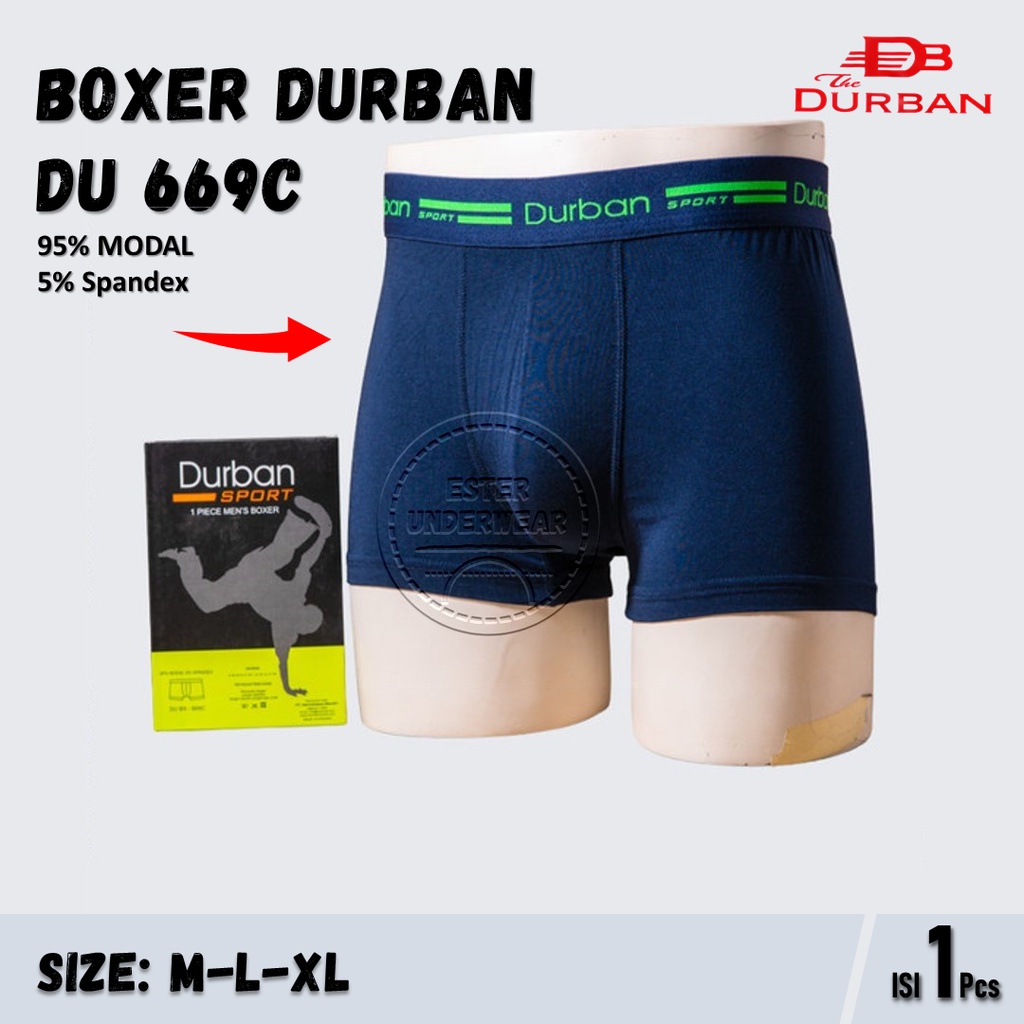 Celana Boxer Pria Durban Sport DU 669C Isi 1Pcs