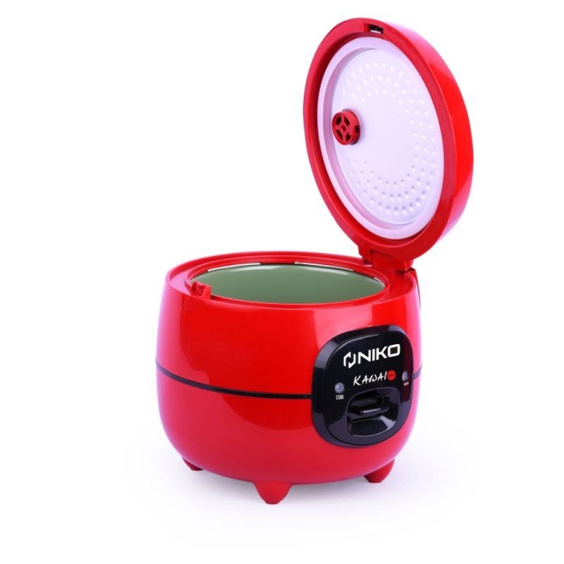 Niko Magic Com 1 Liter Mini Kawai Merah Red Rice Cooker Penanak Nasi