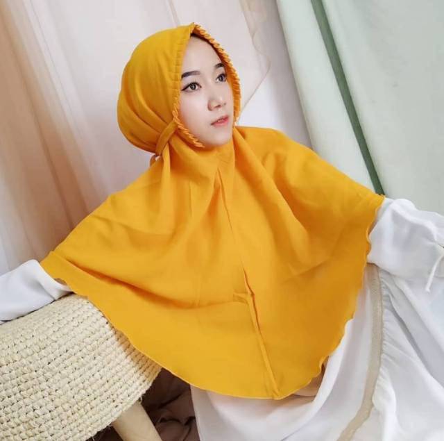 BERGO TALI SARAH - HIJAB INSTANT DENGAN TALI DAN VARIASI LIPIT MENGELILINGI WAJAH