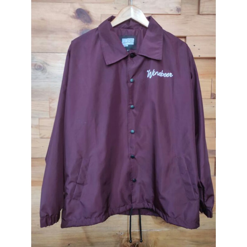 COACH JAKET WINEBEER/FUNKYSHOPLINE/JAKETDISTROMURAH/LOCALBRAND/WINEBEER/100%ORIGINAL