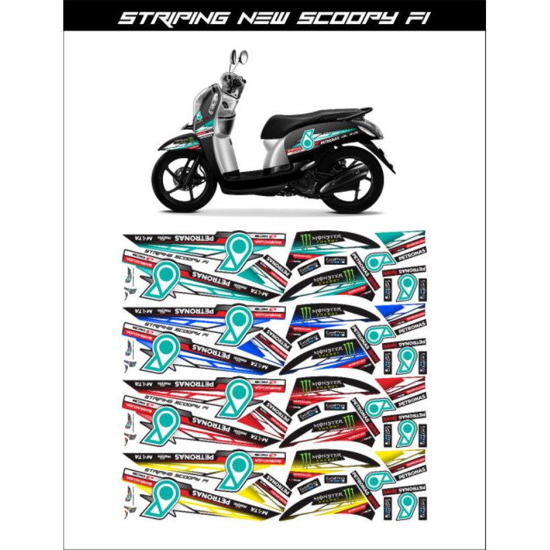 [COD] Striping Variasi Scoopy fi new petronas