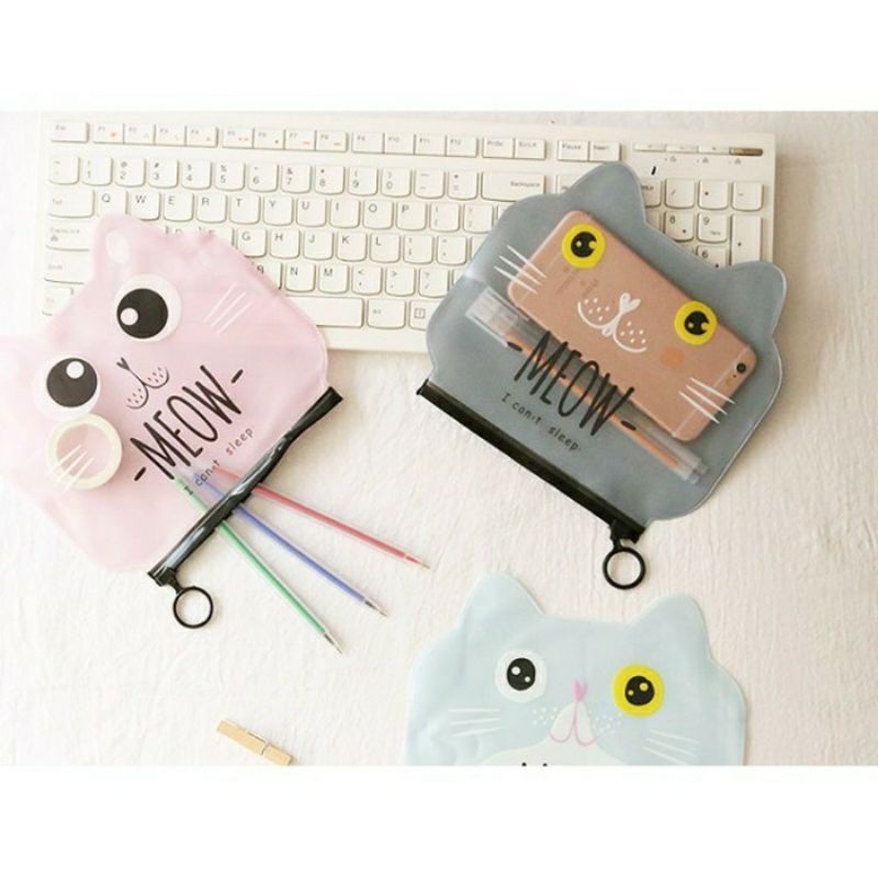 

Tempat Pensil Muka Kucing/ Tempat Kosmetik Kucing/Cat Pouch