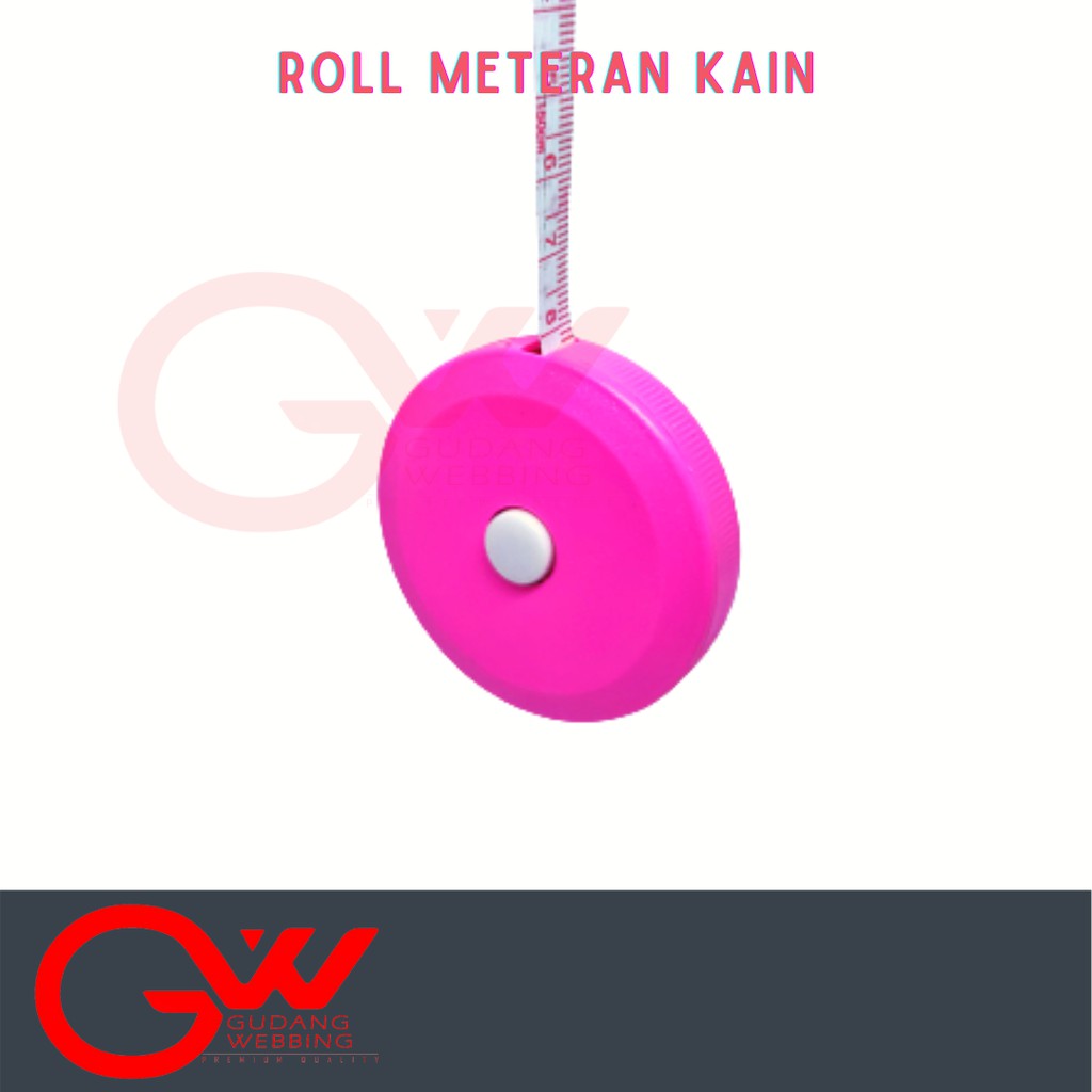 Roll Meteran gulung otomatis | Meteran kain 150cm