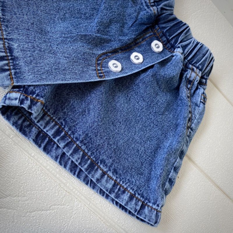 BOBO ROK CELANA ROCELA KANCING JEANS ANAK 1 - 7 TAHUN