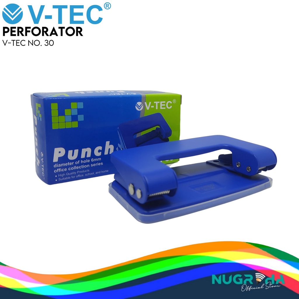 

PEMBOLONG KERTAS PERFORATOR V-TEC 2 LUBANG NO 30