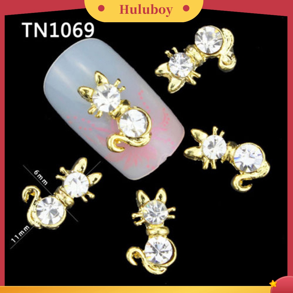 Huluboy Huluboy♡ 10pcs Berlian Imitasi Glitter 3D Untuk Dekorasi Nail Art DIY