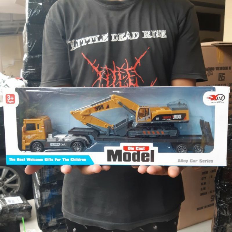 Diecast Mobil Truck Excavator Kontruksi Bangunan - Diecast Excavator
