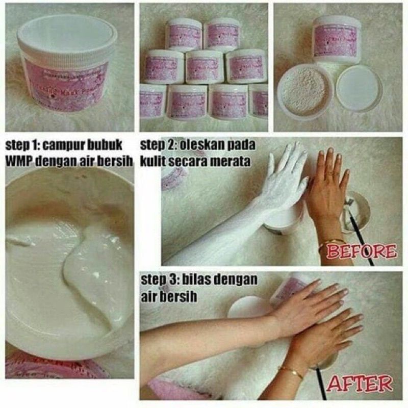 TERLARIS Masker Pemutih Badan / Tubuh Wajah / MaskerKorea Whitening Mask