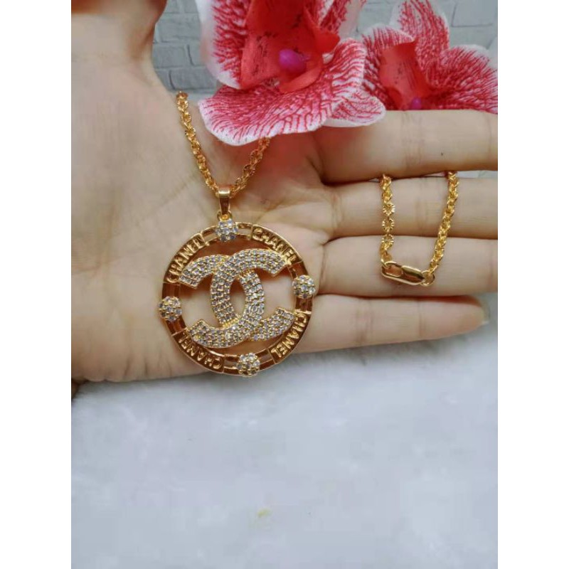 kalung&amp;liontin lapis emas 55555