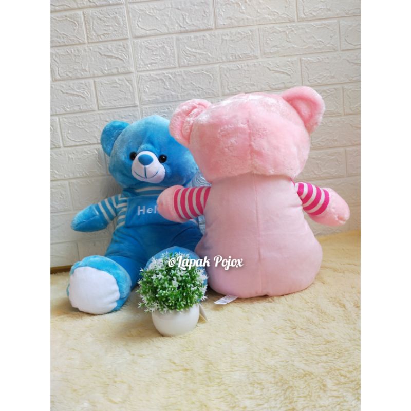 Boneka Bear Baju Hello Lucu