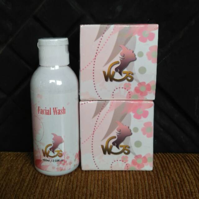 (WGS ISI 3) PAKET WGS ISI 3 BPOM WHITENING GLOSSY SKINCARE
