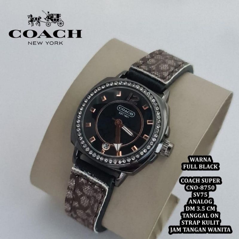 SUPER QUALITY COACH WANITA JAM TANGAN KULIT MATERIAL WOMEN STYLE BISNIS JAM TANGAN WANITA