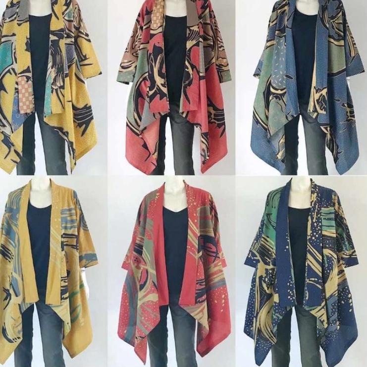 Lagi Tren.. LONG CARDI BATIK ASIMETRIS | LONG VEST BATIK WANITA ASIMETRIS