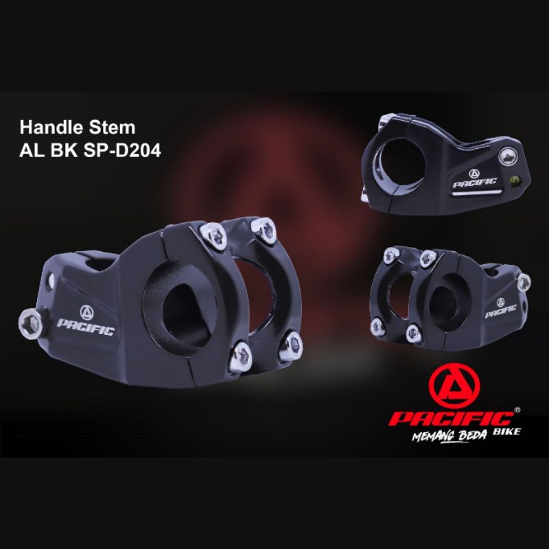 Handle Stem Alloy Sepeda MTB Ukuran 31.8 Oversize PACIFIC SP-D204 | High Quality