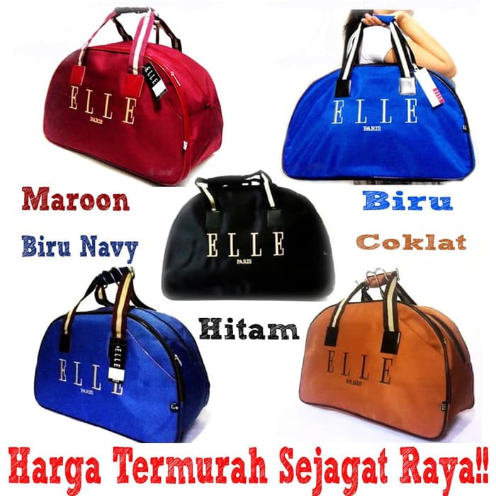 TAS ANAK IMPORT SD PAUD OBRAL TRAVEL BAG KOPER JINJING PAKAIAN ELLE WARNA PILIH BESAR BIRU