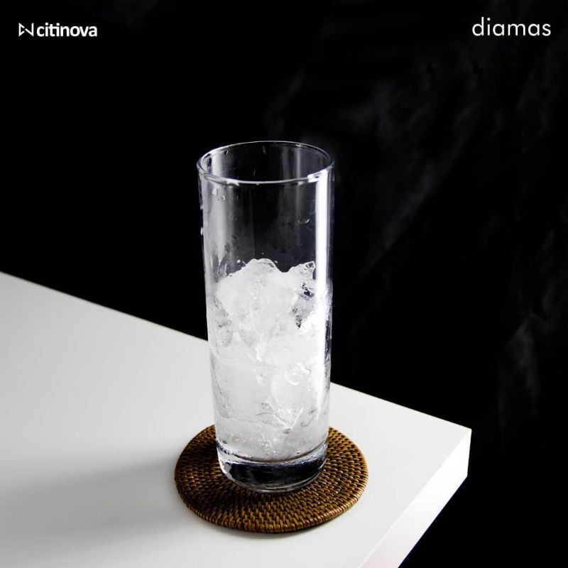 Gelas Kaca Bamboo Citinova//Gelas Panjang// Gelas Jus//