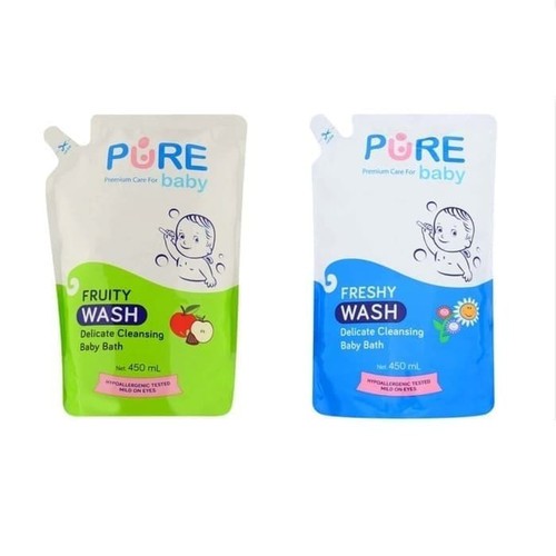 Pure BB REFILL WASH 450ml | Refill Sabun Pure Baby 450ml