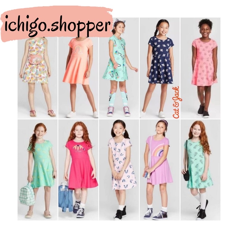 4-16th Dress anak Original branded dres daster anak kaos