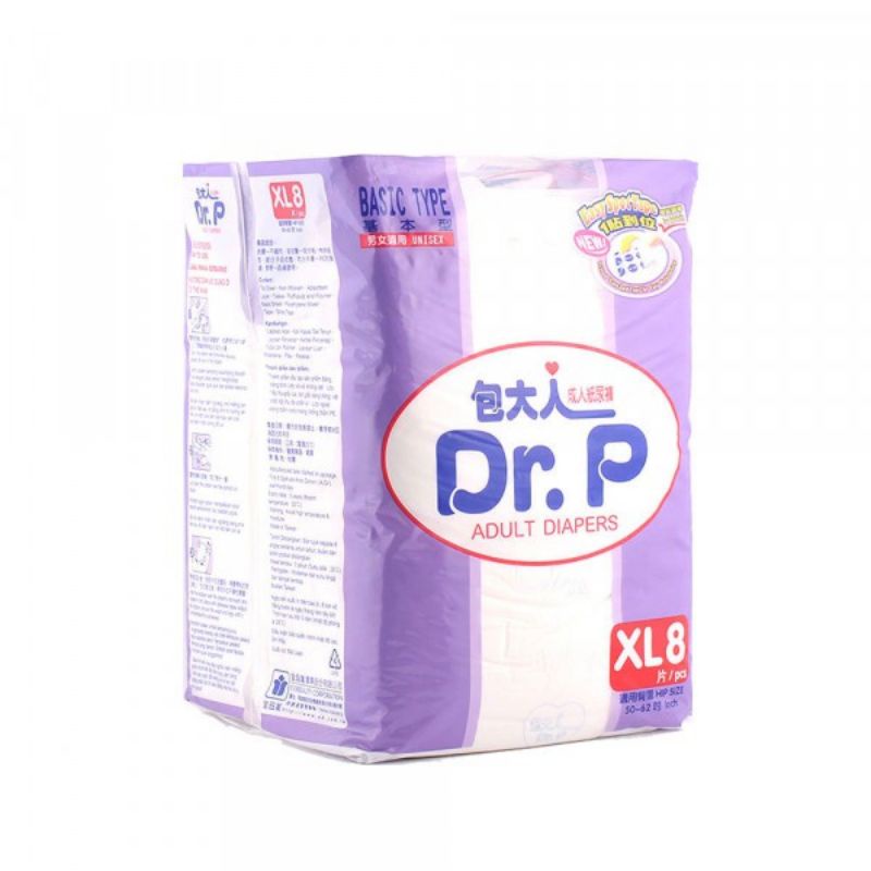 NEW PAMPERS DEWASA DR. P SIZE XL ISI 8