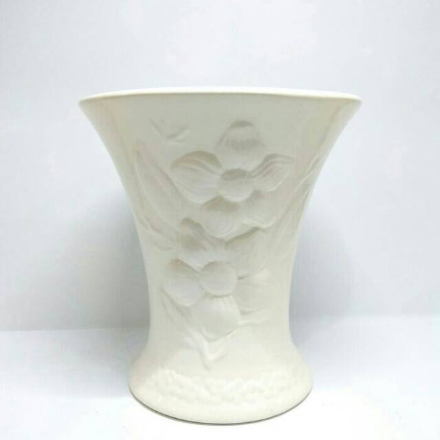 Vas/Pot Bunga Keramik Mawar (Vas Keramik Dekorasi)