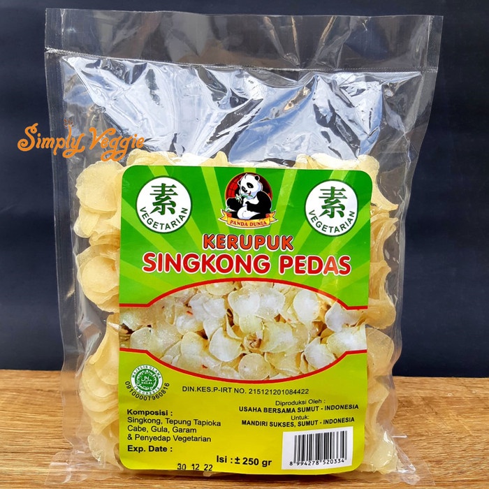 

Q12Sa Kerupuk Singkong Pedas Vegetarian / Krupuk Vegetarian Cap Panda Dunia D51qs448