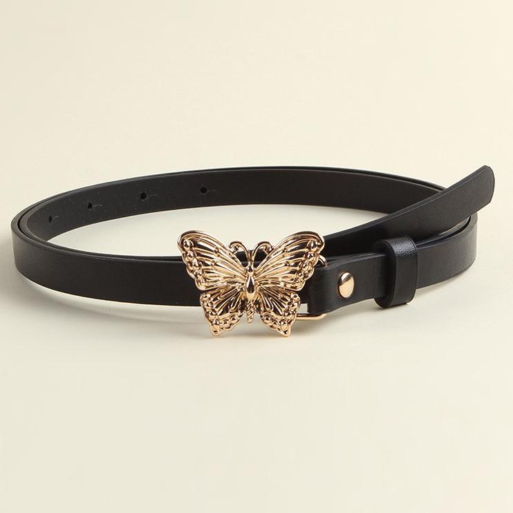 Best Promote IKAT PINGGANG WANITA KULIT MOTIF KUPU KUPU /BELT DRESS KEKINIAN/WOMEN BELT KOREA A26