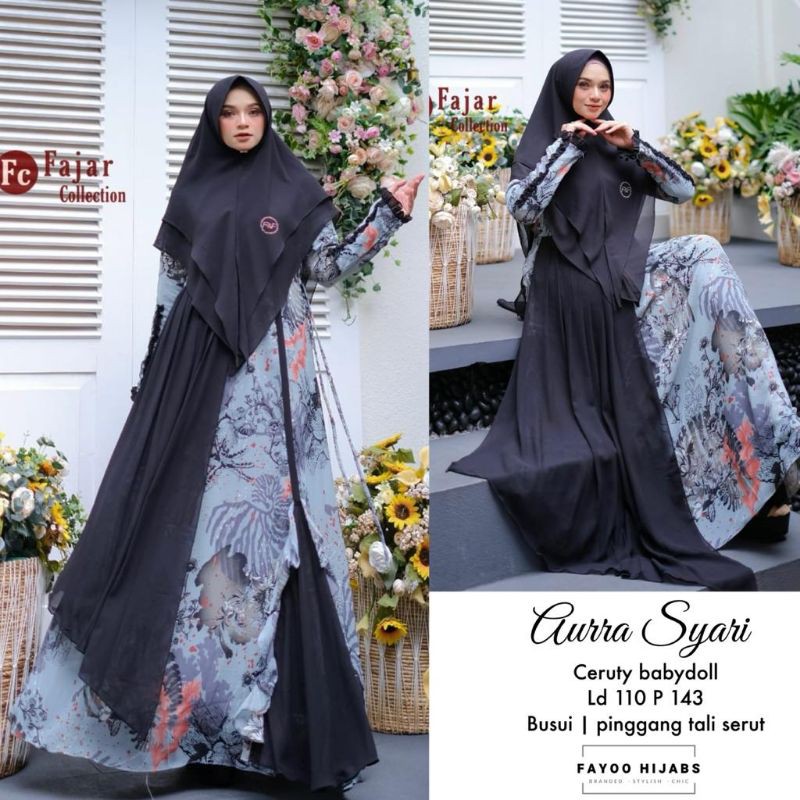 aurra dress syar'i ORI by fajar collection