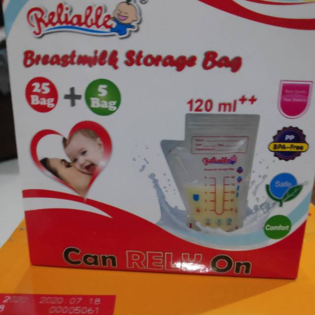 Reliable Breastmilk storage bag