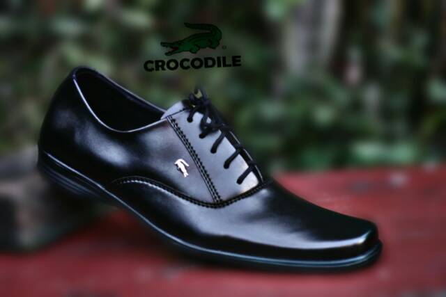 BEST SELLER !!! TERLARIS SEPATU PRIA PANTOPEL CROCODILE HITAM TALI BUAT KERJA KANTOR FORMAL SANTAI