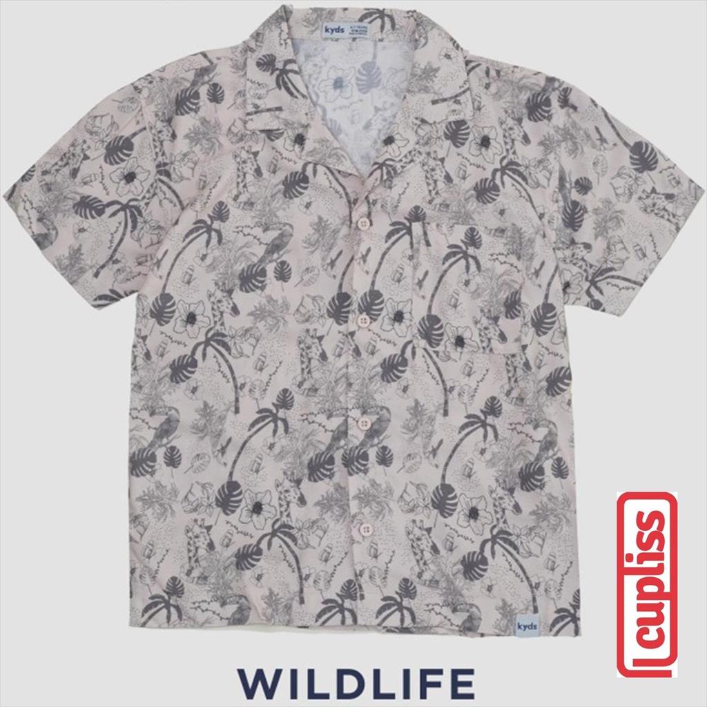 Kyds Resort Shirt Jungle Trekker Wild Life Kemeja Anak