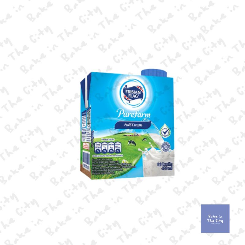 Susu UHT Full Cream Frisian Flag - 450ml