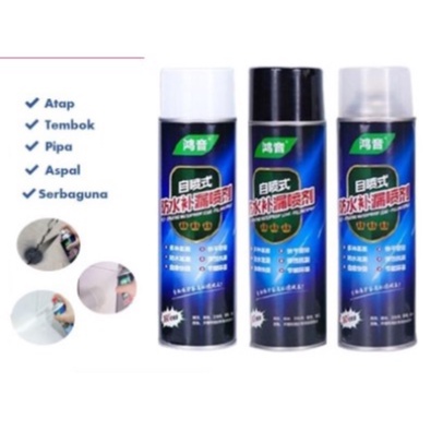 [ 700ML] CAT SEMPROTAN SPRAY PENAMBAL ANTI BOCOR ATAP GENTENG TEMBOK RETAK WATERPROOF - Siseller