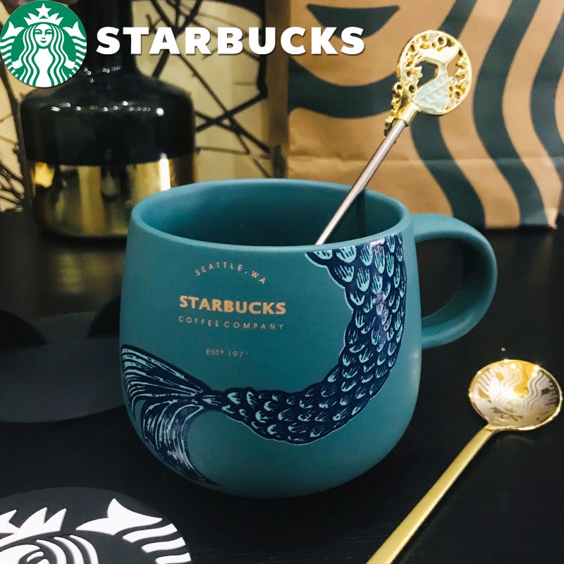Tumbler Starbucks Mug Keramik Mug Kopi Motif Mermaid Starbucks