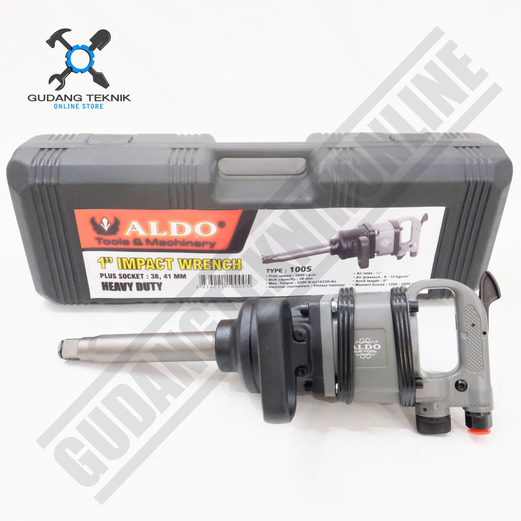 Air Impact Wrench 1&quot; ALDO IPW-505 / Mesin Pembuka Baut ALDO 1 Inch - Pembuka Baut Angin ALDO 1Inch