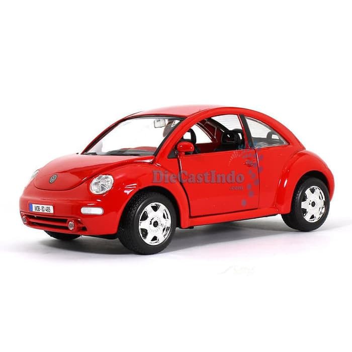 dct327 Bburago 1:24 Vw New Beetle Merah