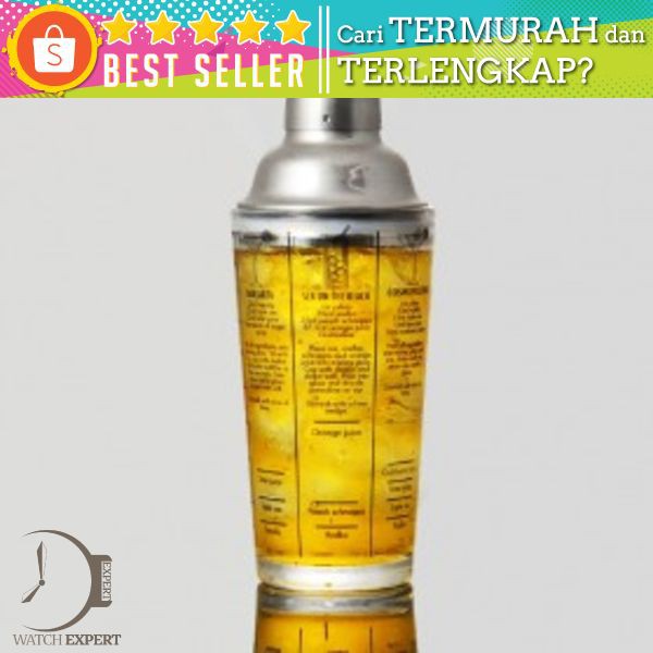 Tiamo Cocktail Shaker Bartender 400ml with Scale Design - Silver