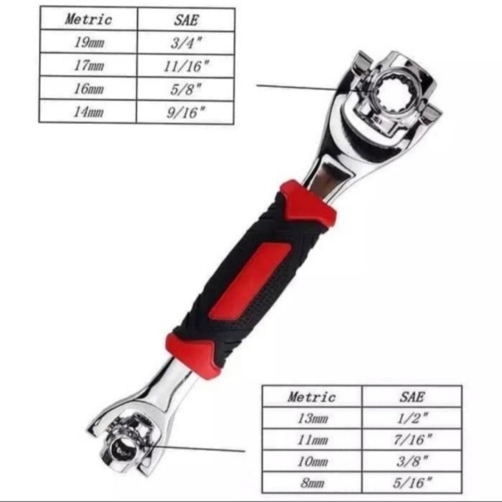 Tiger Wrench Kunci Pas 48 in 1 Universal Wrench / Kunci Pas Multi